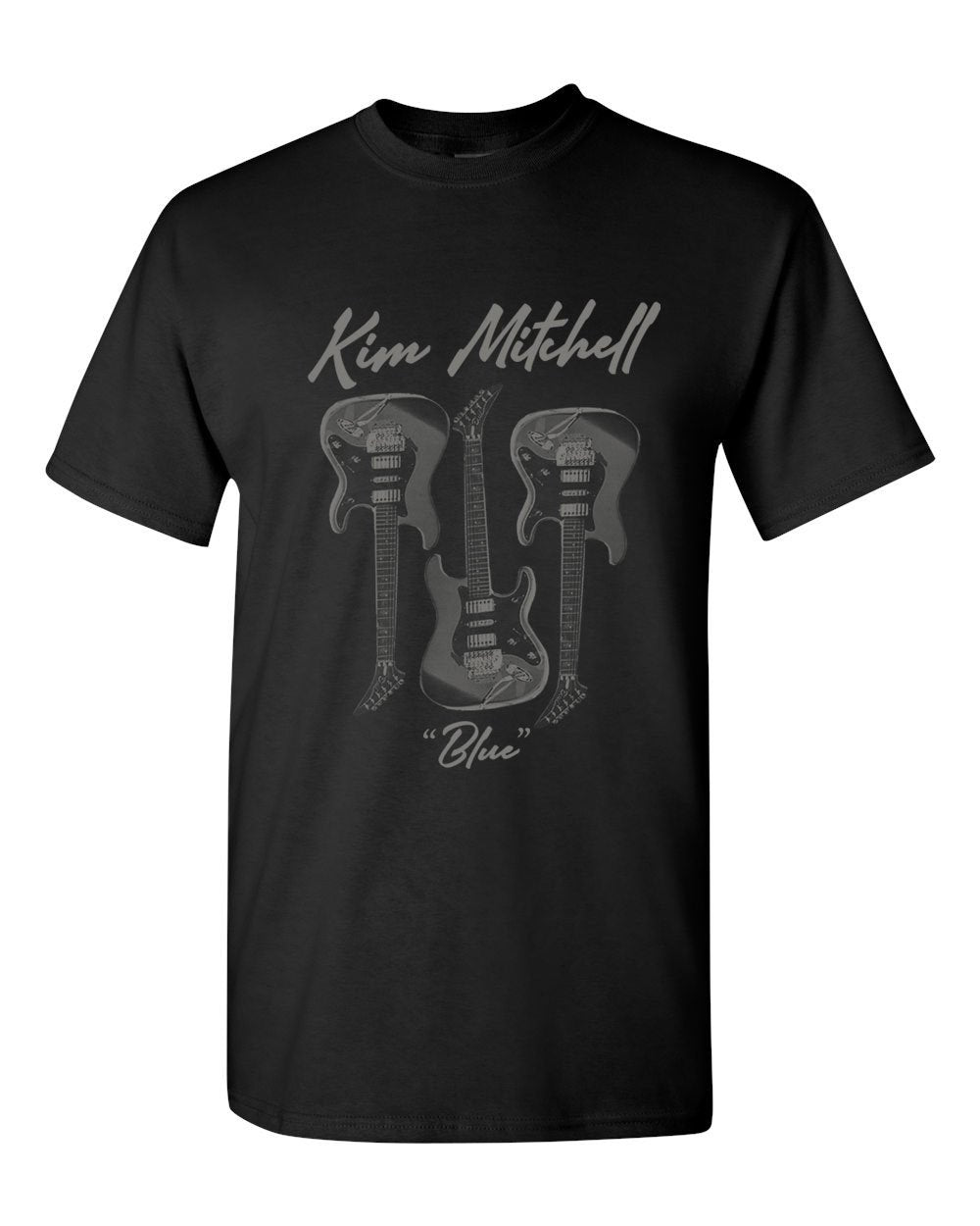 "Blue" Guitar Shirt - Black