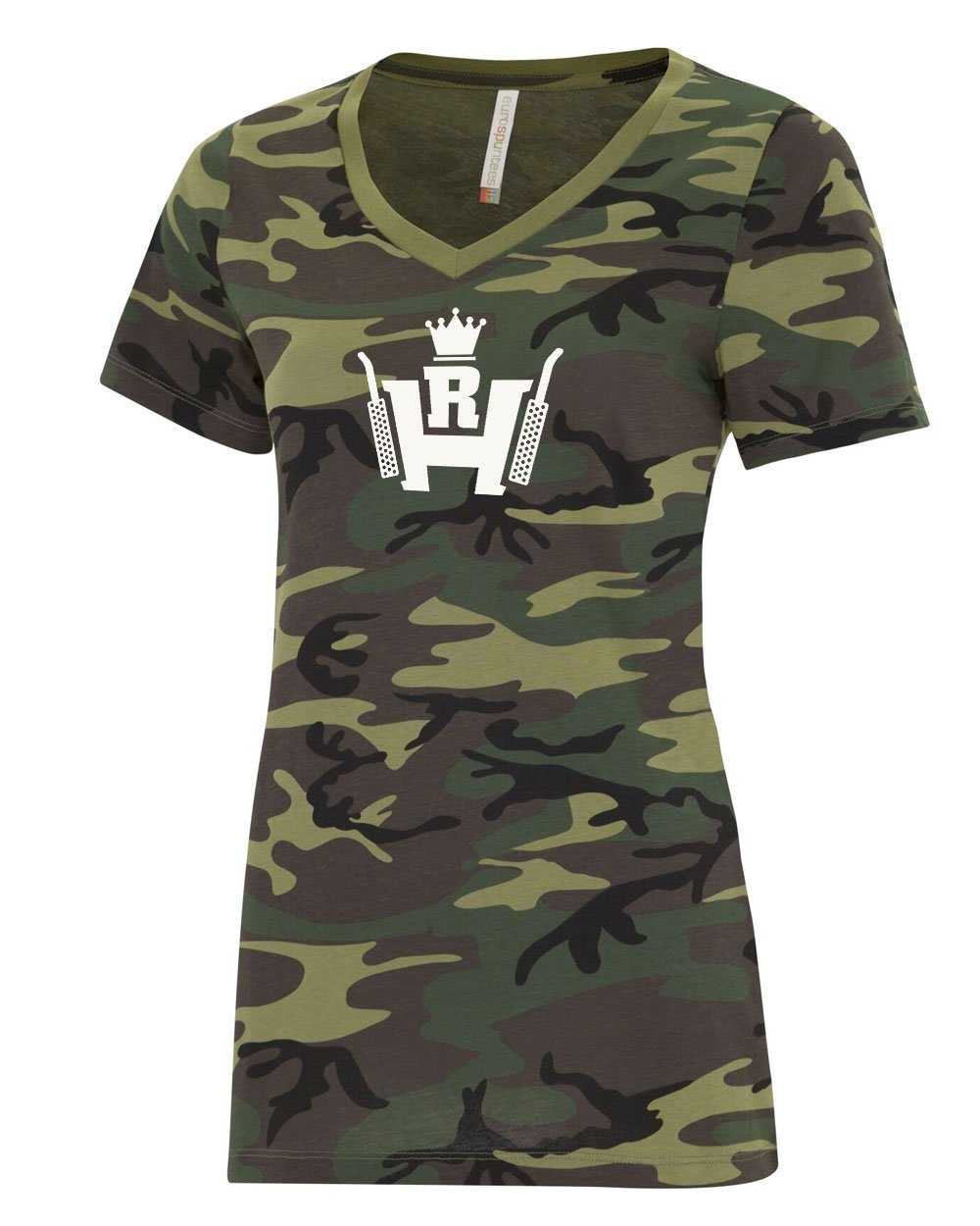 Road Hammers Ladies V-neck (camo)