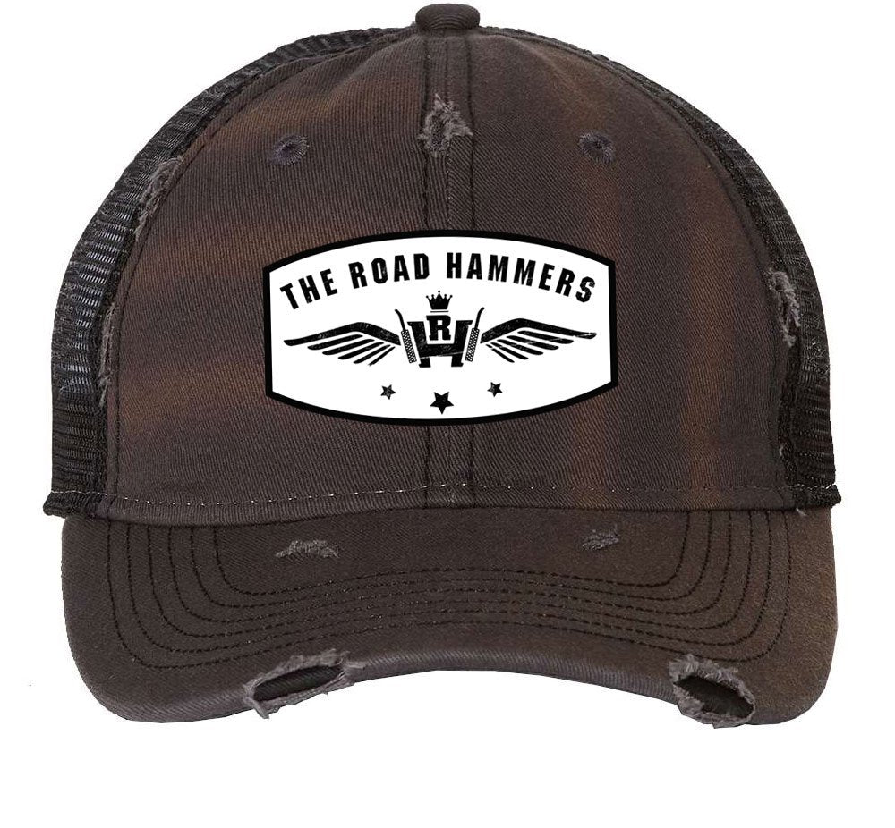Road Hammers - "Dirty Wash" Trucker Hat charcoal