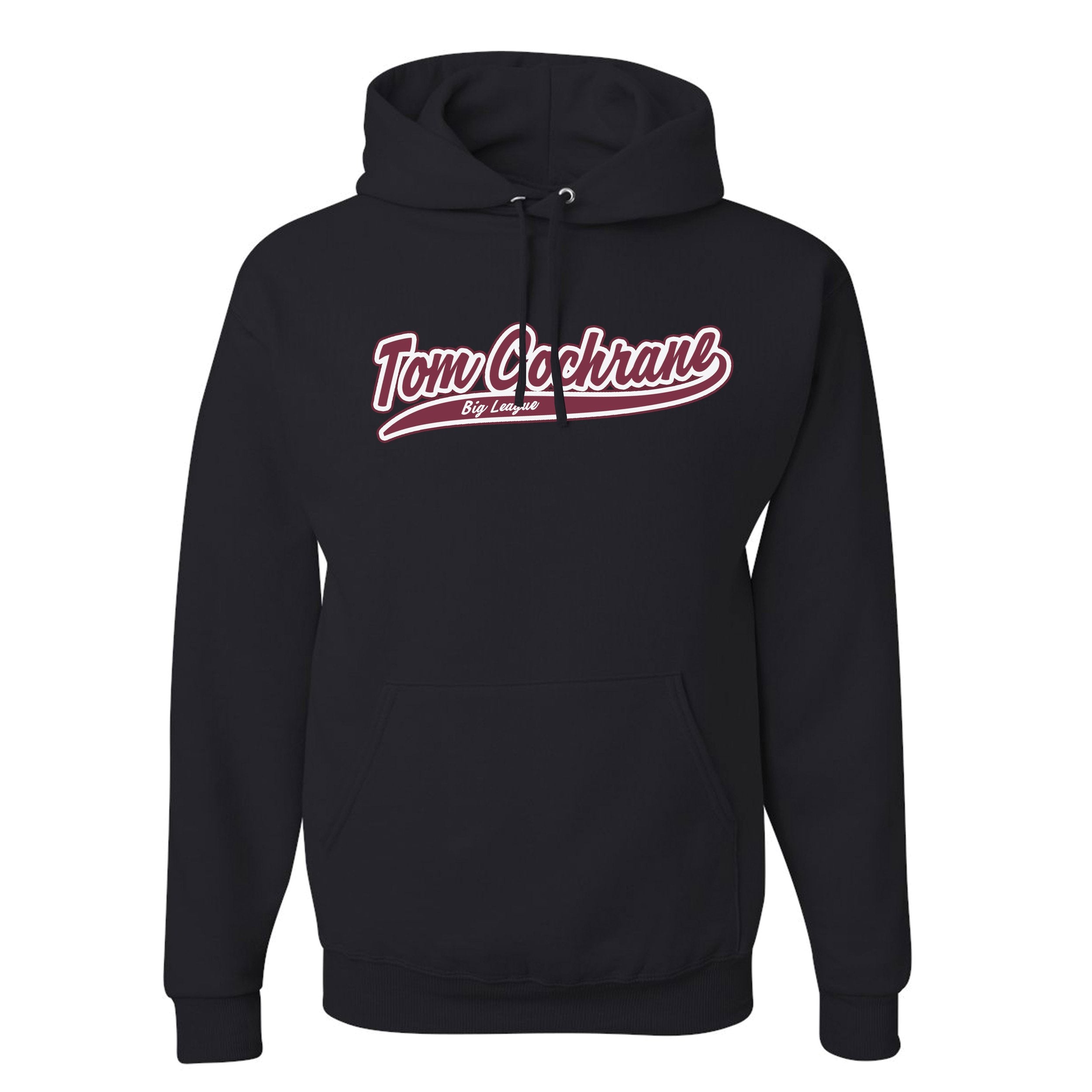 Tom Cochrane - Big League Hoodie (Black/Bergundy)