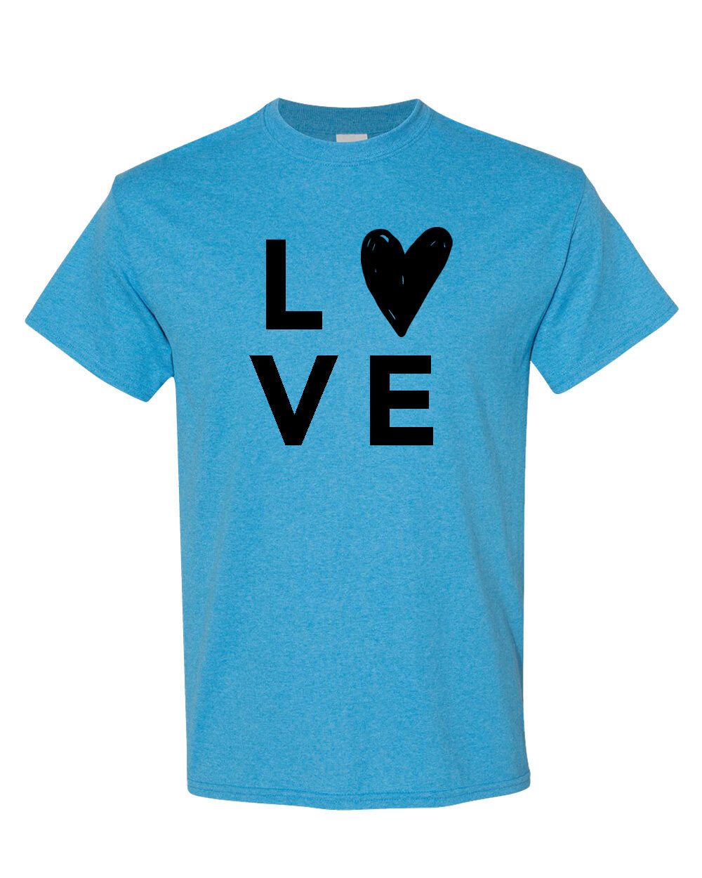 Love T-Shirt Blue (Adult & Youth Unisex Sizes)