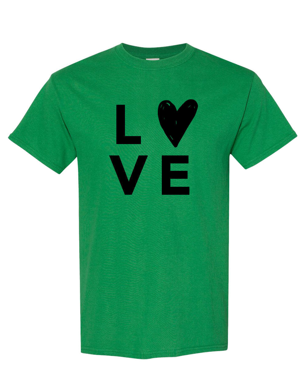Love Shirt Green (Adult & Youth Unisex Sizes)