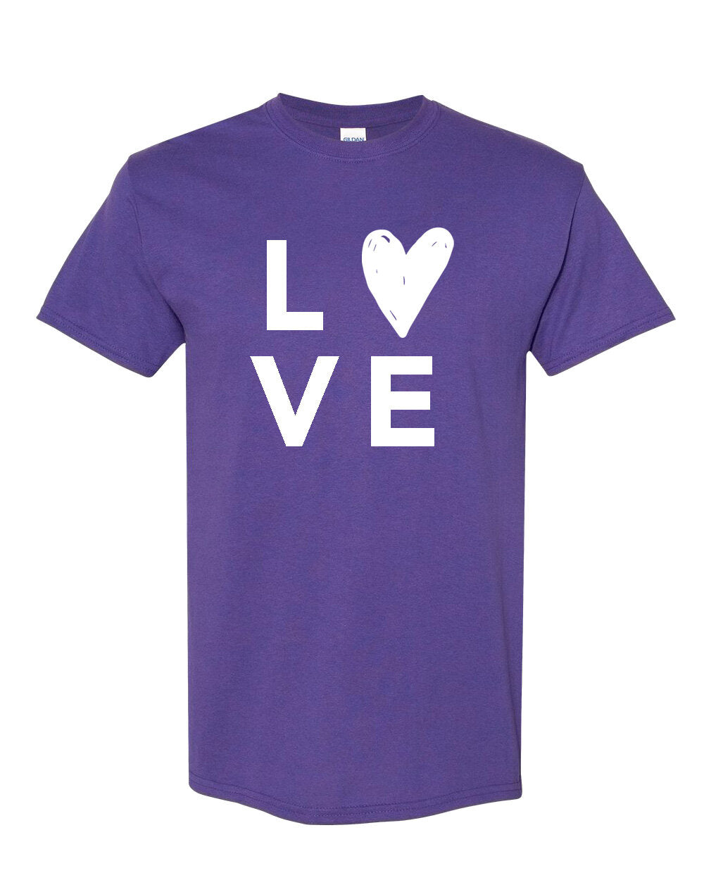 Love Shirt Purple (Adult & Youth Unisex Sizes)