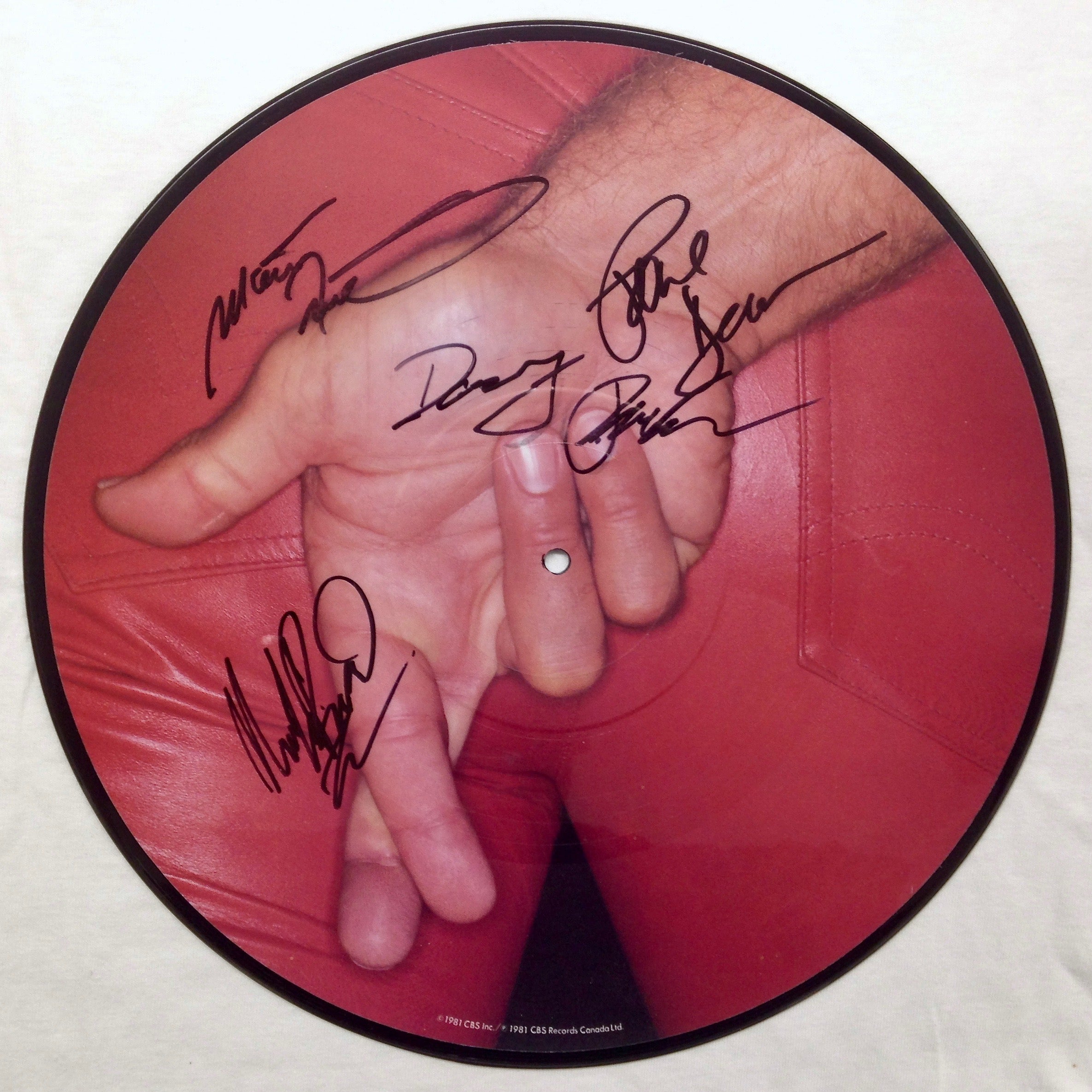 Loverboy Get Lucky vinyl LP picture disc (autographed)