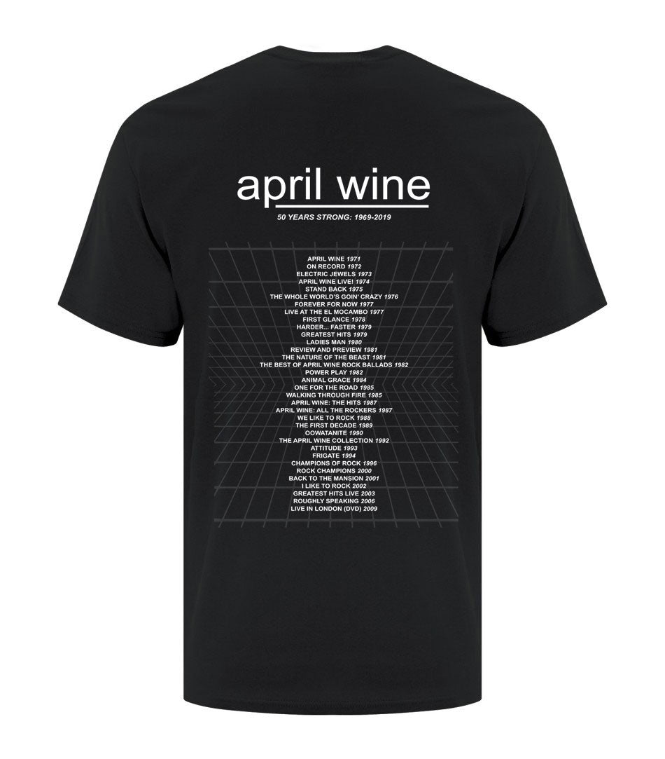 April Wine 50 Two Sided Shirt